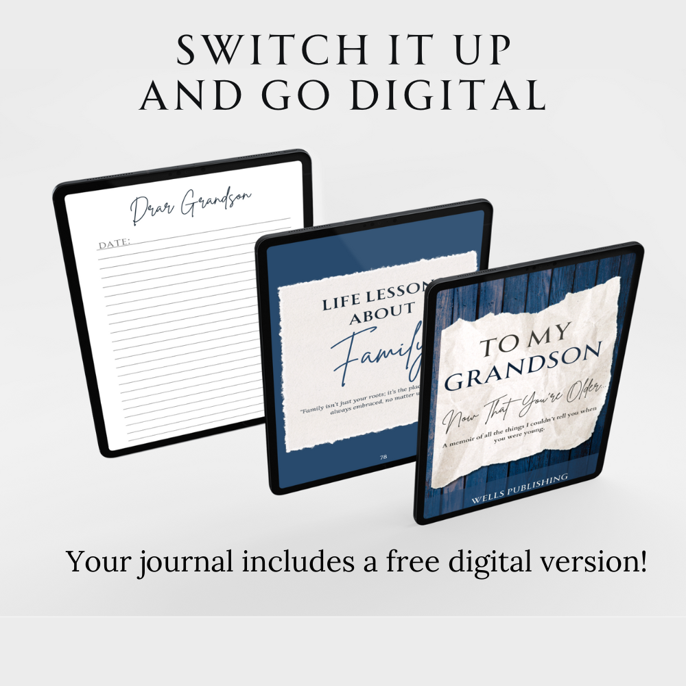 To My Grndson, Now That You're Older, Letters to My Son Journal (Includes Digital Copy)